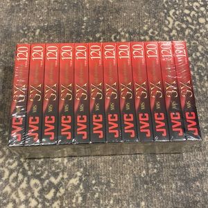 VHS JVC BRAND NEW 12 PACK 120 / 6 HRS
